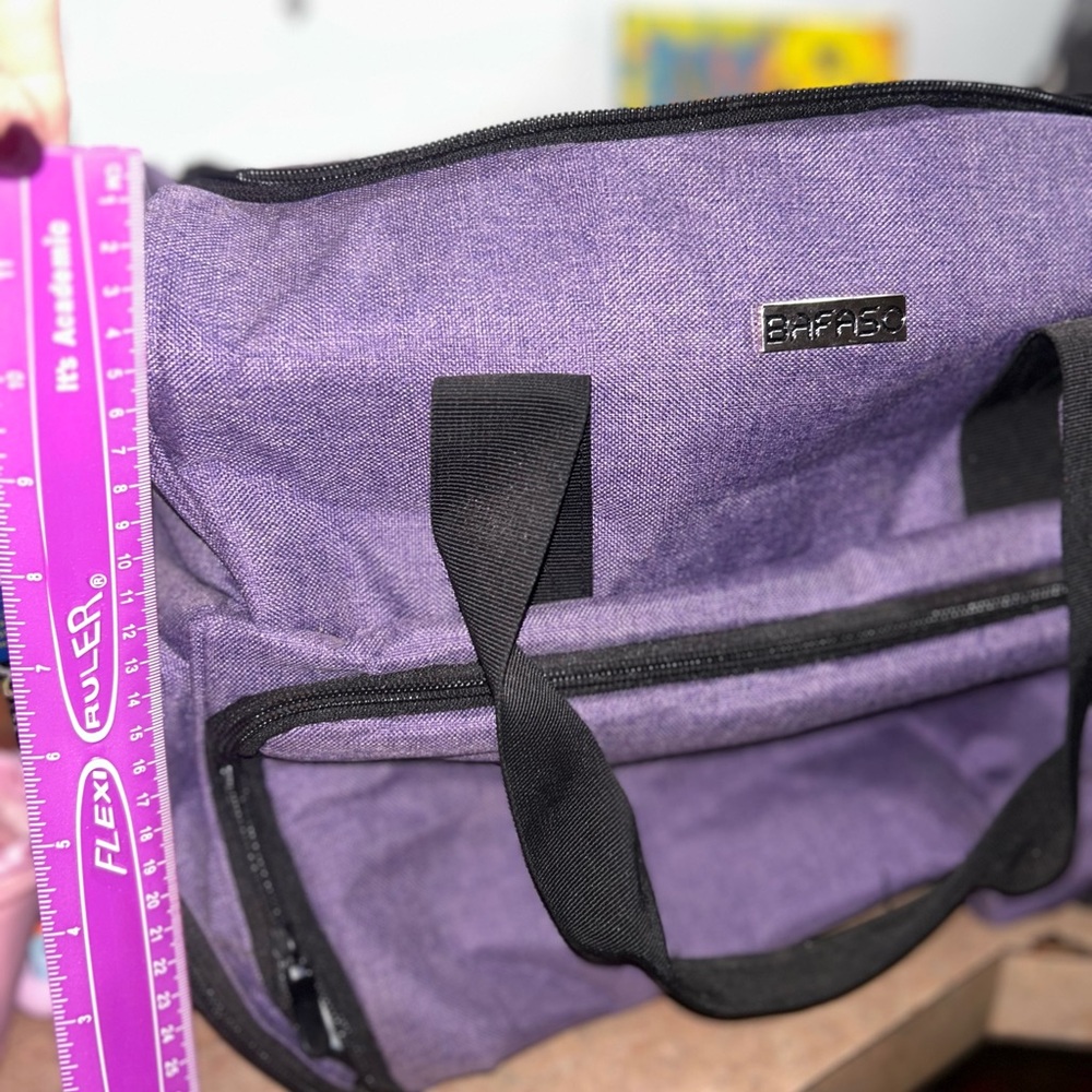 Purple Tote with Black Accents